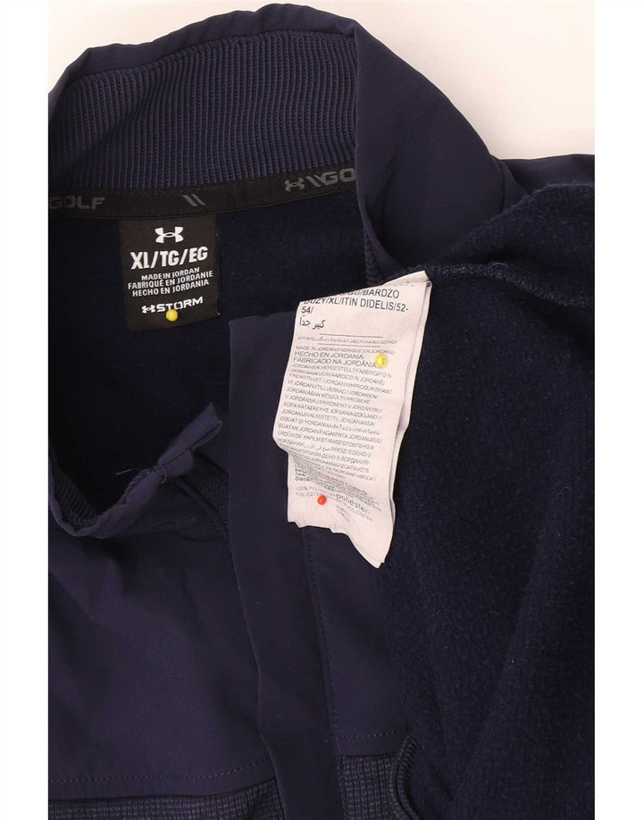 Under Armour Ανδρικό φούτερ με φερμουάρ Jumper XL Navy Blue Polyester