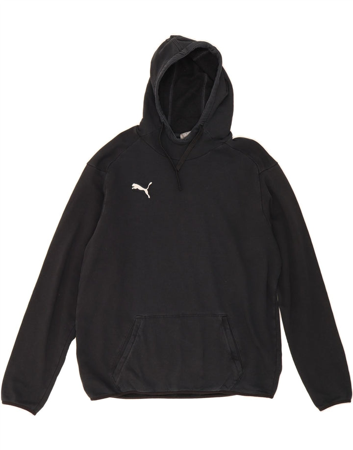 PUMA Mens Hoodie Jumper XL Black Cotton Vintage Puma and Second-Hand Puma from Messina Hembry 