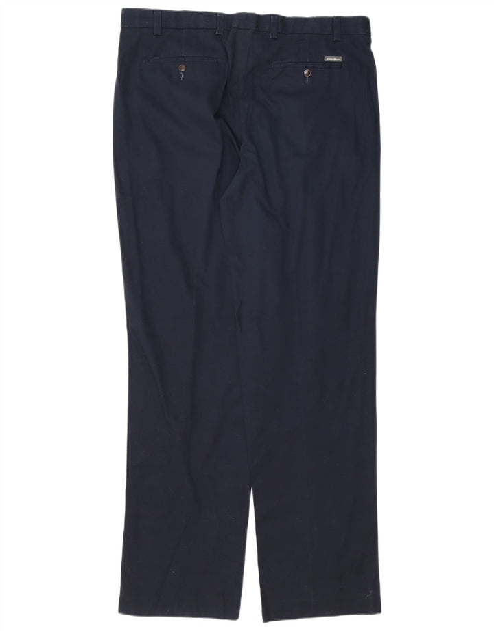 EDDIE BAUER Ανδρικό παντελόνι Chino με καρφίτσες W38 L36 μπλε βαμβακερό