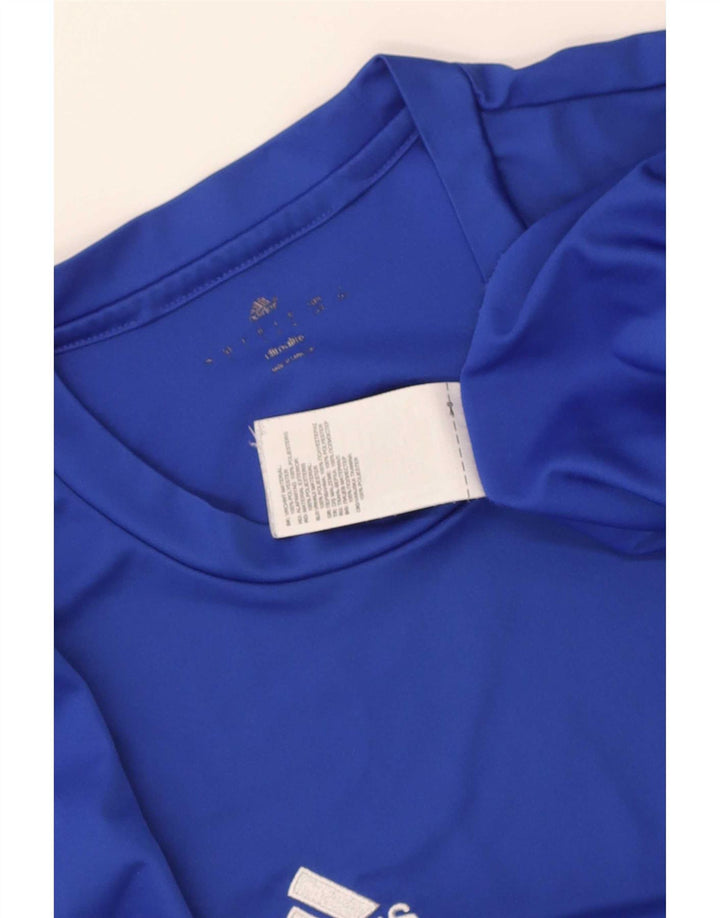 Ανδρικό T-Shirt Climalite Adidas Top Medium Blue Polyester