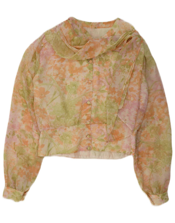 Vintage γυναικείο σετ 2 τεμαχίων UK 14 Medium W30 Πολύχρωμο Floral