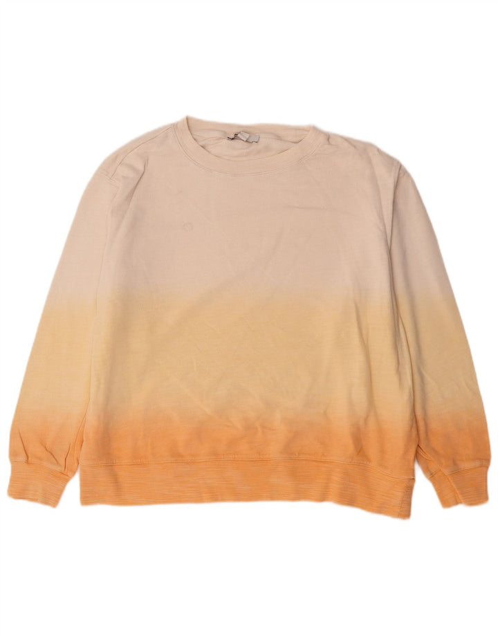 Marks & Spencer Γυναικεία φούτερ Jumper UK 16 Large Beige Tie Dye