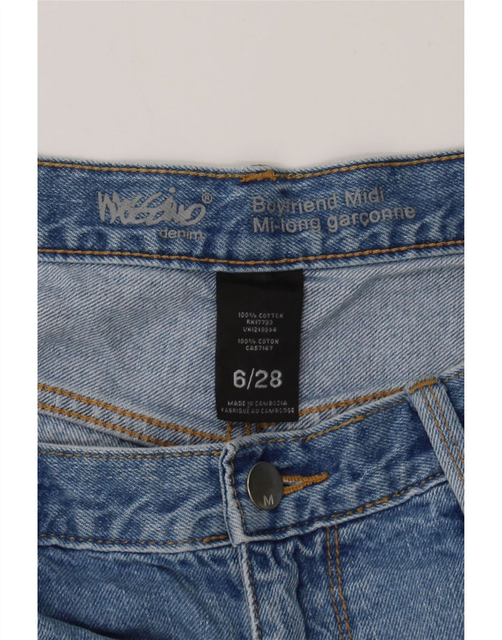 MOSSIMO Womens Boyfriend Distressed Denim Shorts US 6 Medium W28  Blue Vintage Mossimo and Second-Hand Mossimo from Messina Hembry 