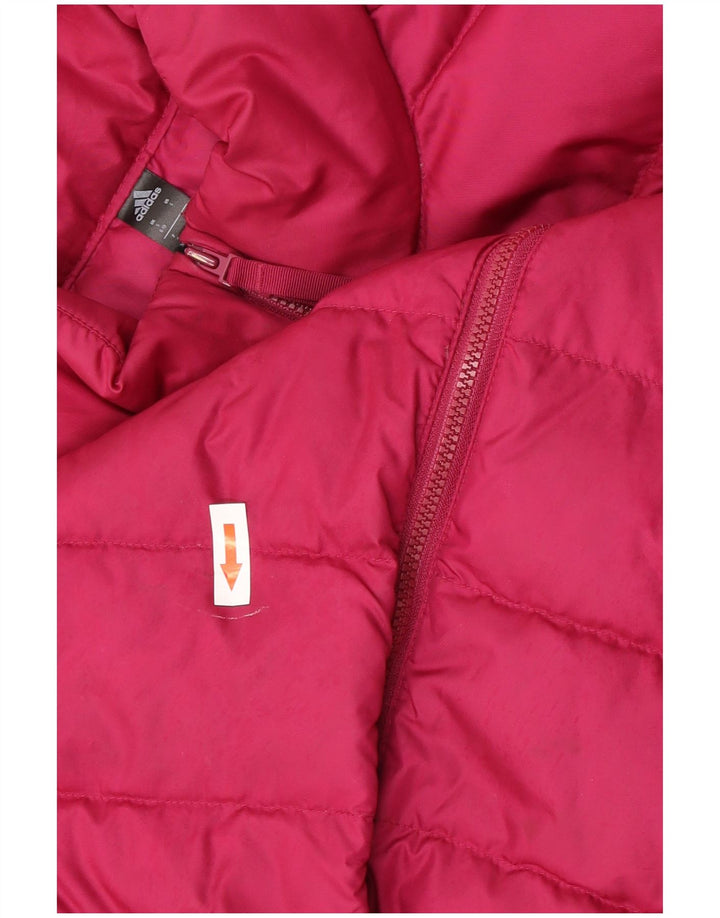 Adidas Γυναικείο μπουφάν με επένδυση UK 8/10 Small Pink Polyester