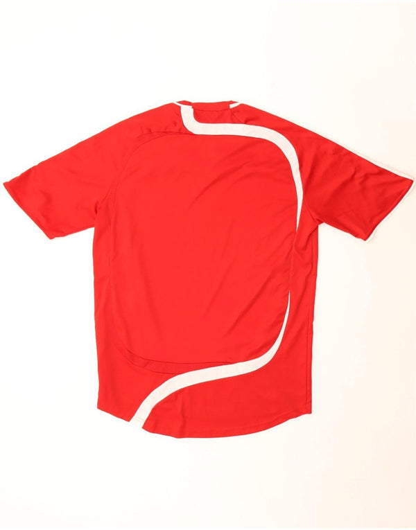 Ανδρικό T-Shirt Adidas Top Large Red Colourblock Πολυεστέρας