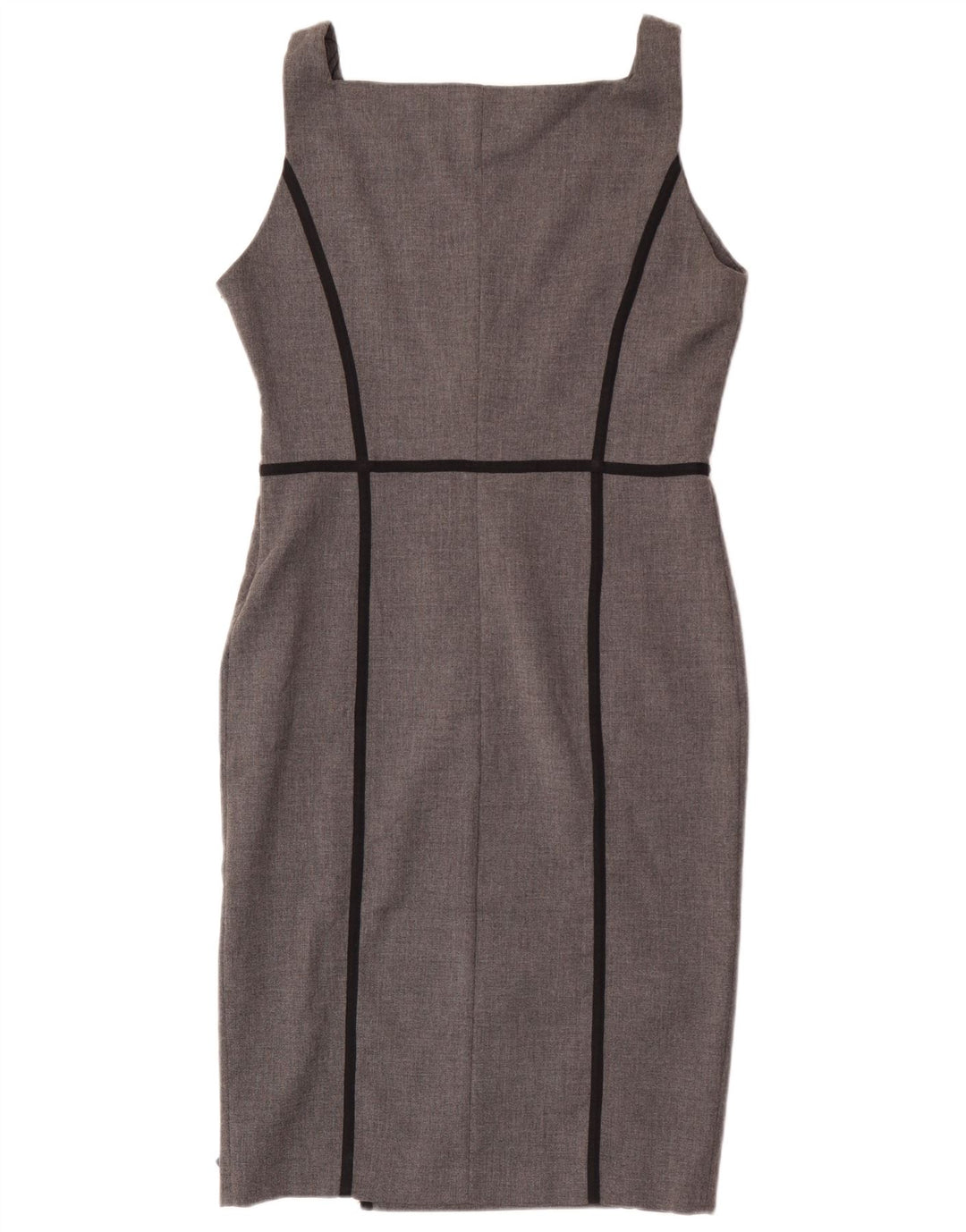 Zara Γυναικείο Αμάνικο Φόρεμα UK 14 Large Grey Polyester