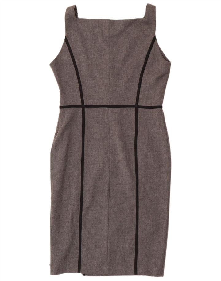Zara Γυναικείο Αμάνικο Φόρεμα UK 14 Large Grey Polyester