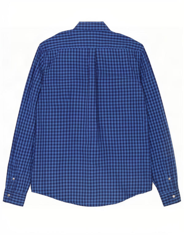 Ανδρικό πουκάμισο Gap Standard Fit Medium Blue Gingham Cotton