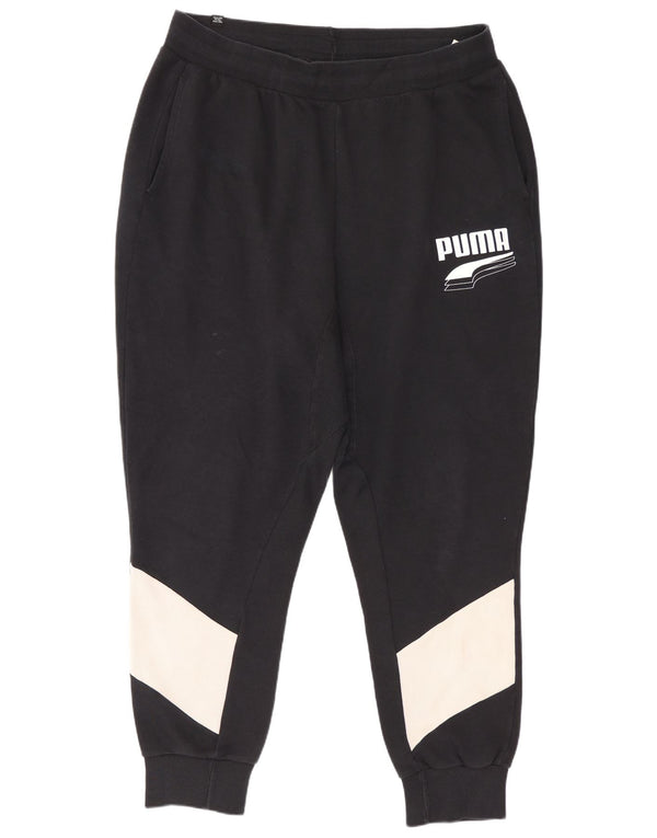 Ανδρική φόρμα Puma Παντελόνι Joggers XL Black Colourblock Cotton Sports