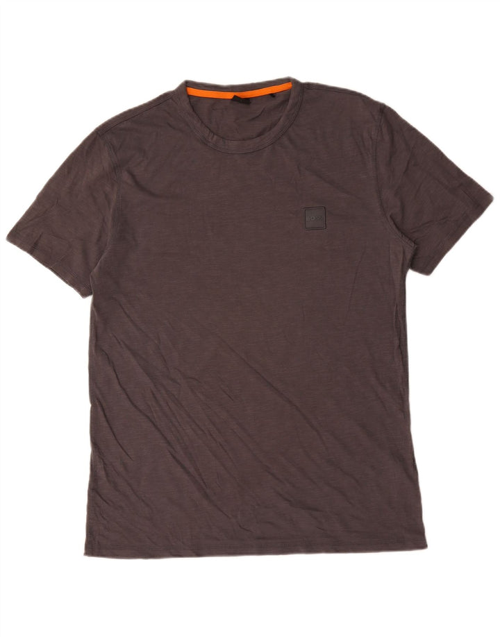 Ανδρικό T-Shirt Hugo Boss Top μεγάλο γκρι βαμβακερό