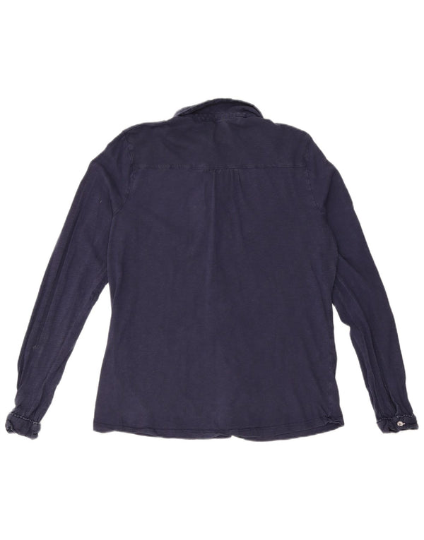 White Stuff Γυναικείο Πουκάμισο UK 12 Medium Navy Blue βαμβακερό