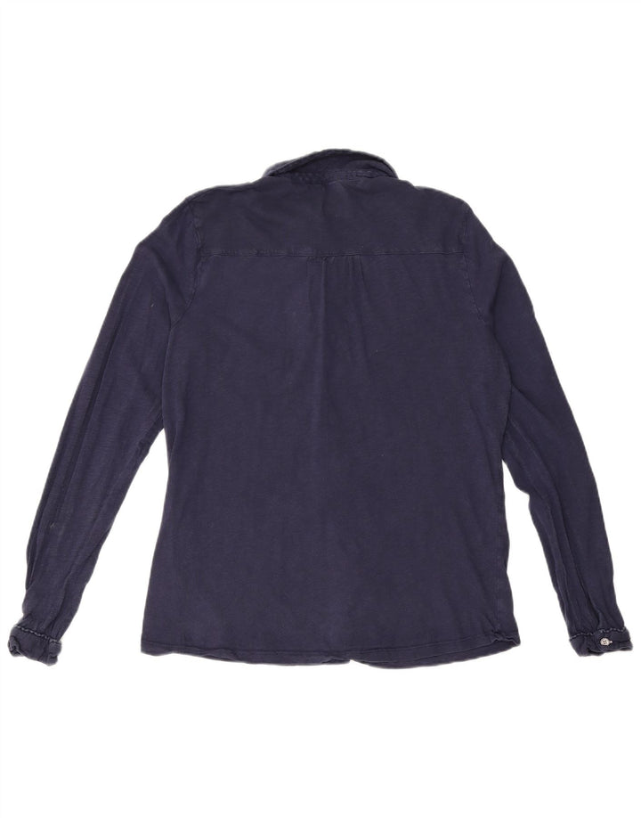 White Stuff Γυναικείο Πουκάμισο UK 12 Medium Navy Blue βαμβακερό