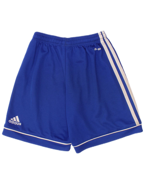 Adidas Boys Climalite σορτς 9-10 ετών μπλε πολυεστέρα