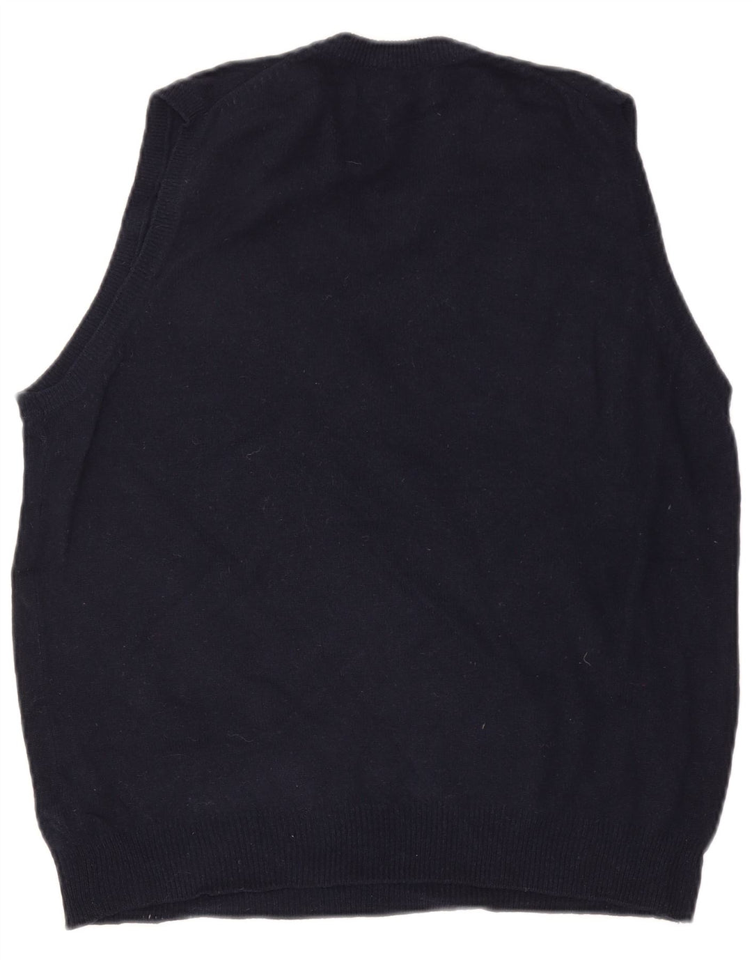 Marks & Spencer Ανδρικό γιλέκο Tank Top Medium Navy Blue Wool