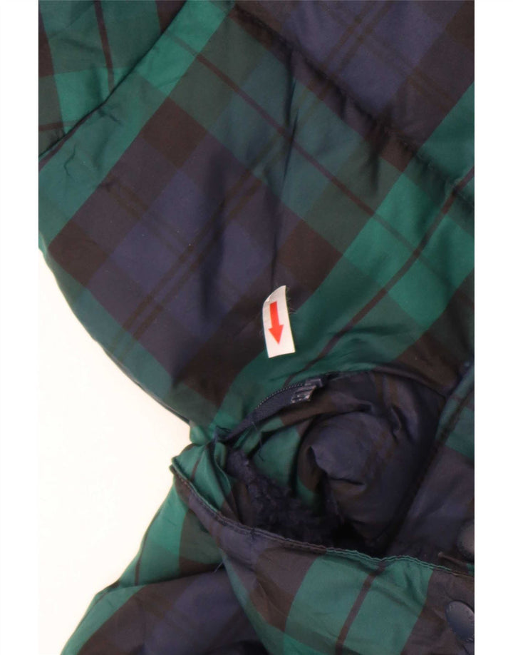 Μπουφάν Gap Boys με κουκούλα με επένδυση 13-14 ετών 2XL Navy Blue Check Polyester
