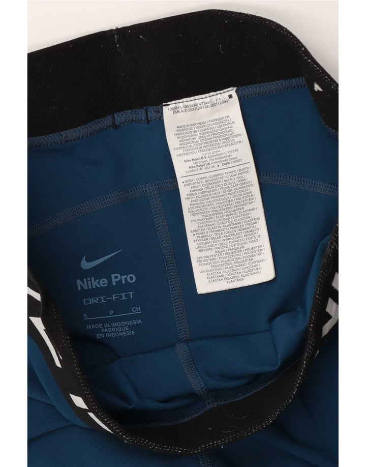 Γυναικεία Nike Dri Fit Graphic leggings UK 10 Small Blue Colorblock Polyester
