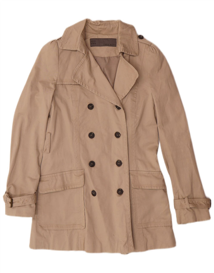 Γυναικεία καμπαρντίνα ZARA UK 10 Small Beige Cotton