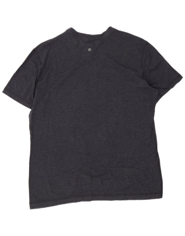 Ανδρικό T-Shirt Lululemon Top 2XL Navy Blue Cotton