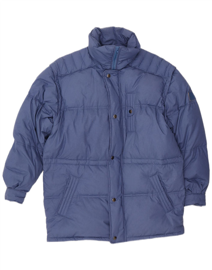 VINTAGE Ανδρικό μπουφάν με επένδυση IT 48 Medium Blue Polyester