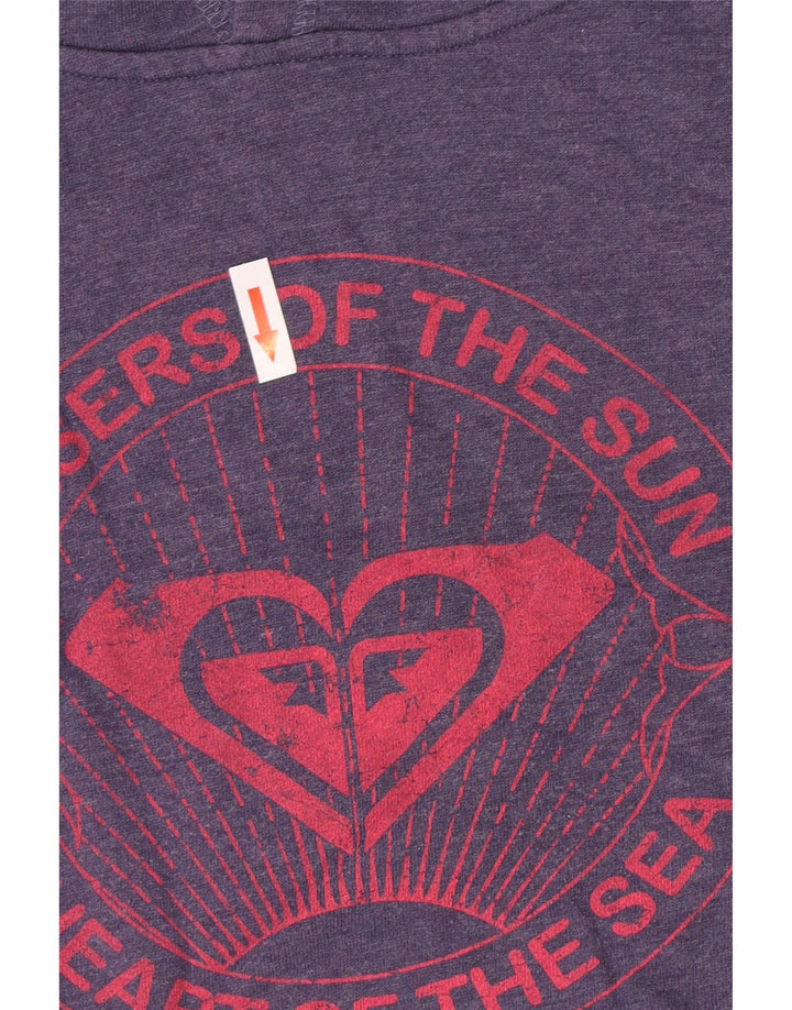 Γυναικείο Roxy Graphic Hoodie Jumper Μεσαίο Μωβ βαμβακερό