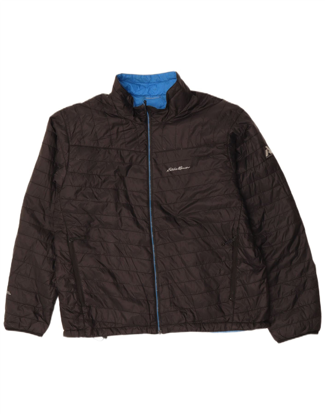 Eddie Bauer Ανδρικό μπουφάν με επένδυση UK 42 XL Αθλητικό μαύρο πολυεστέρα