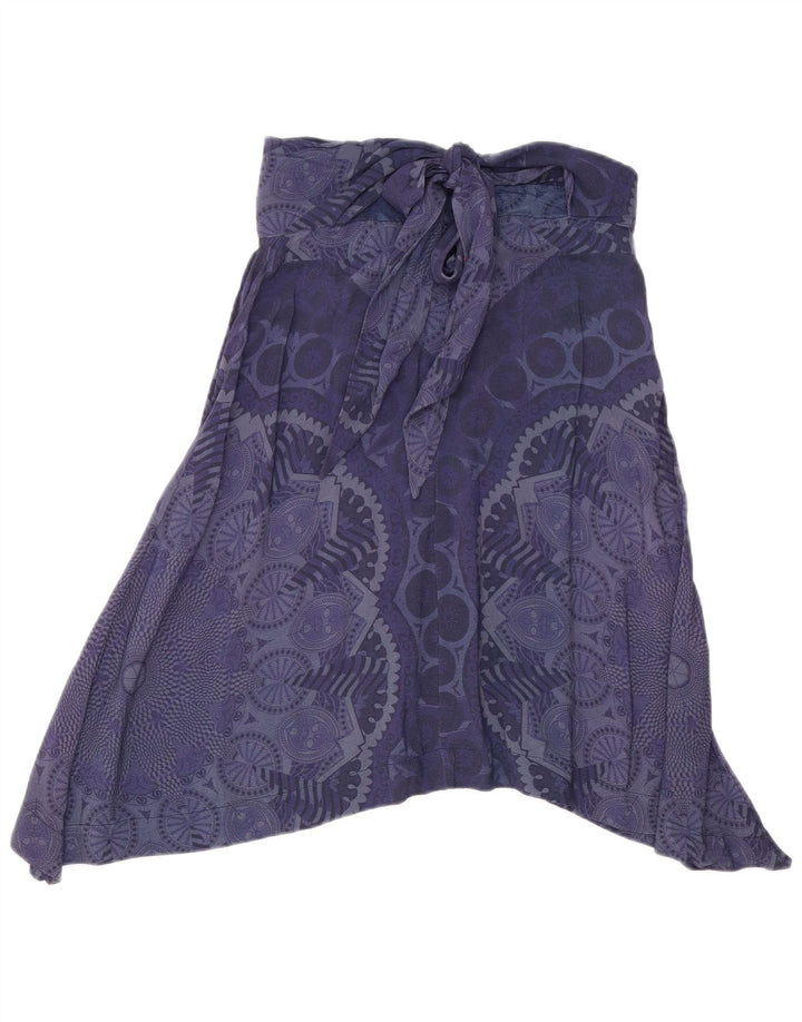 Desigual Γυναικεία ασύμμετρη φούστα EU 40 Medium W28 Navy Blue Geometric