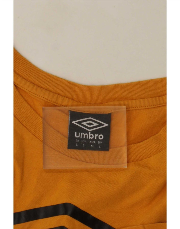 Ανδρικό γραφικό μπλουζάκι Umbro Τοπ Μικρό Κίτρινο