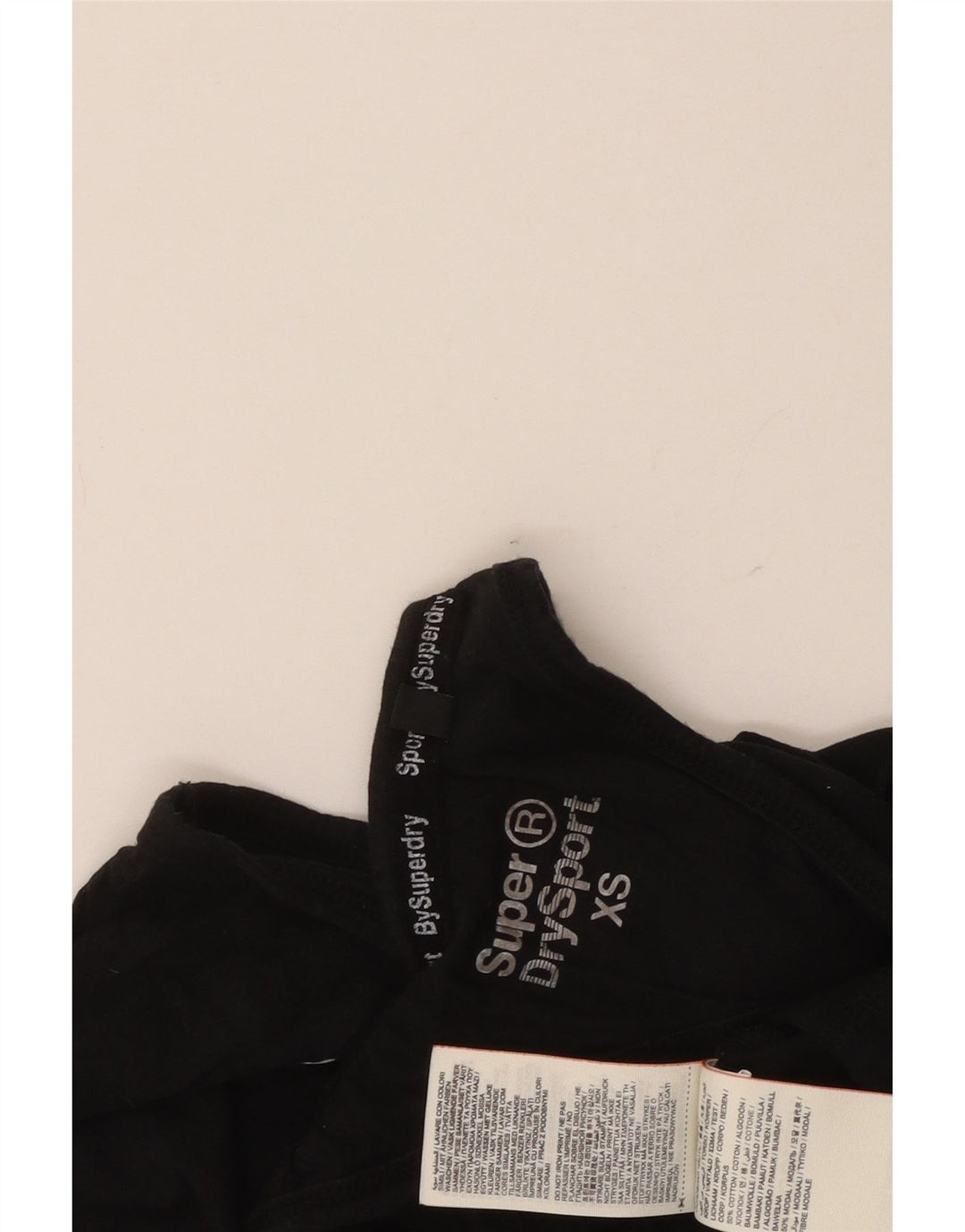 Superdry Γυναικείο Γραφικό Γιλέκο UK 6 XS Μαύρο Βαμβακερό