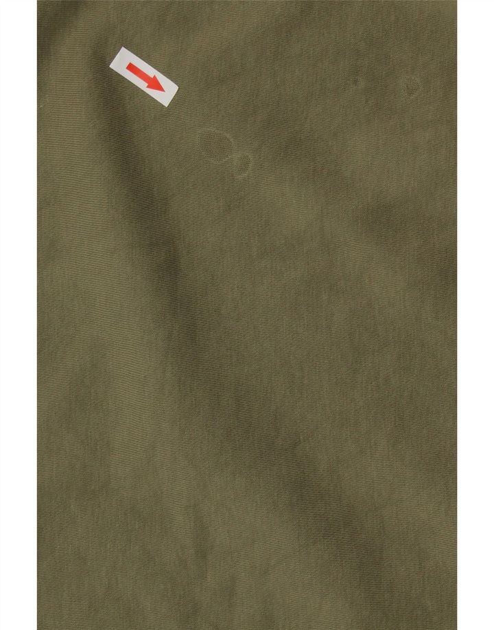 Γυναικεία φούτερ ADIDAS Crop Oversized Jumper UK 14 Μεγάλο βαμβακερό χακί