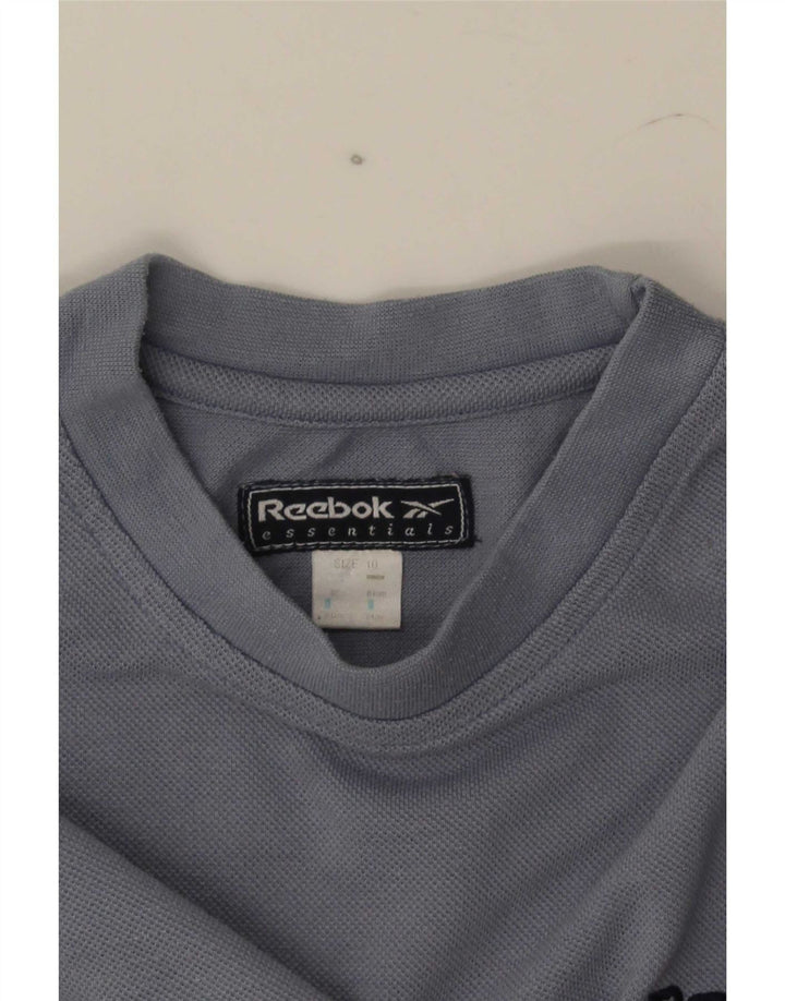Reebok Γυναικείο T-Shirt Crop Top UK 10 Small Grey