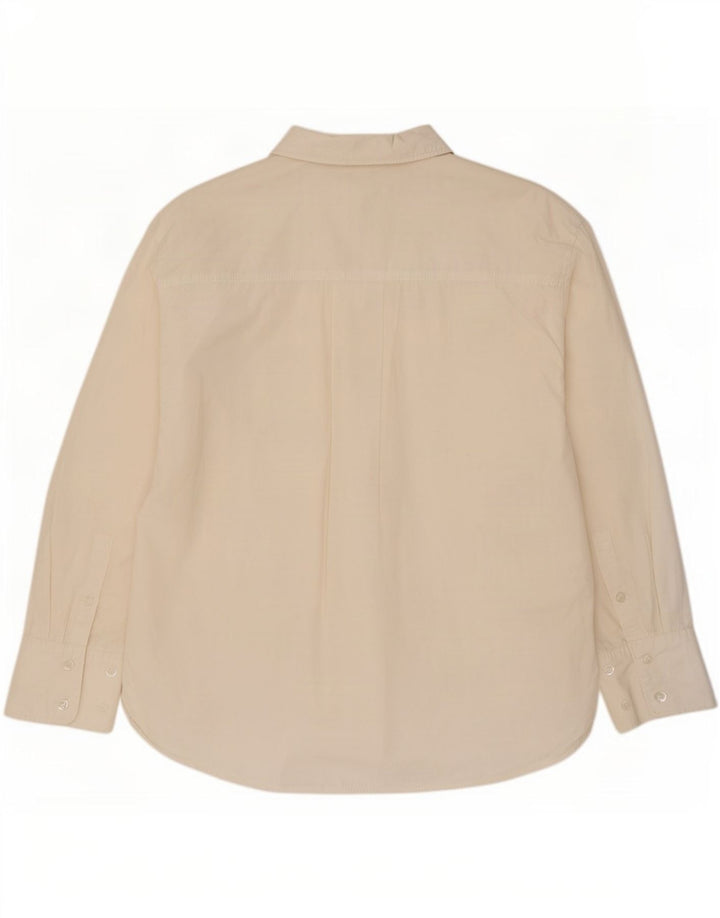 Zara Γυναικείο πουκάμισο Oversized UK 14 Μεσαίο λευκό βαμβακερό