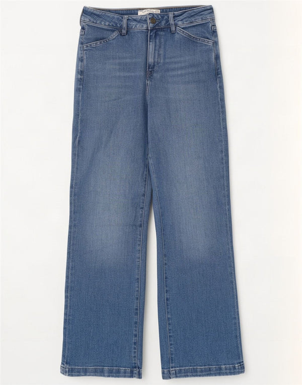 Fat Face Γυναικεία Elise Wide Leg Jeans UK 10 Small W28 L30 Blue Cotton