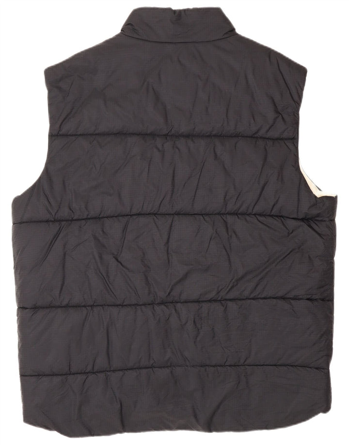 North Sails Mens Reversible Padded Gilet UK 42 XL Black Polyamide