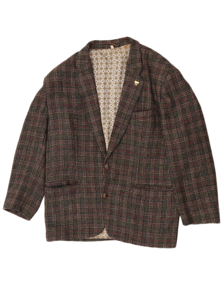 Ανδρικό Cido Traditional Fit 2 Button Blazer Jacket IT 48 Medium Khaki Check