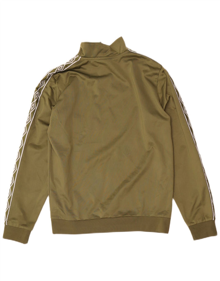 Ανδρικό φούτερ με φερμουάρ Umbro, μικρό χακί πολυεστέρα