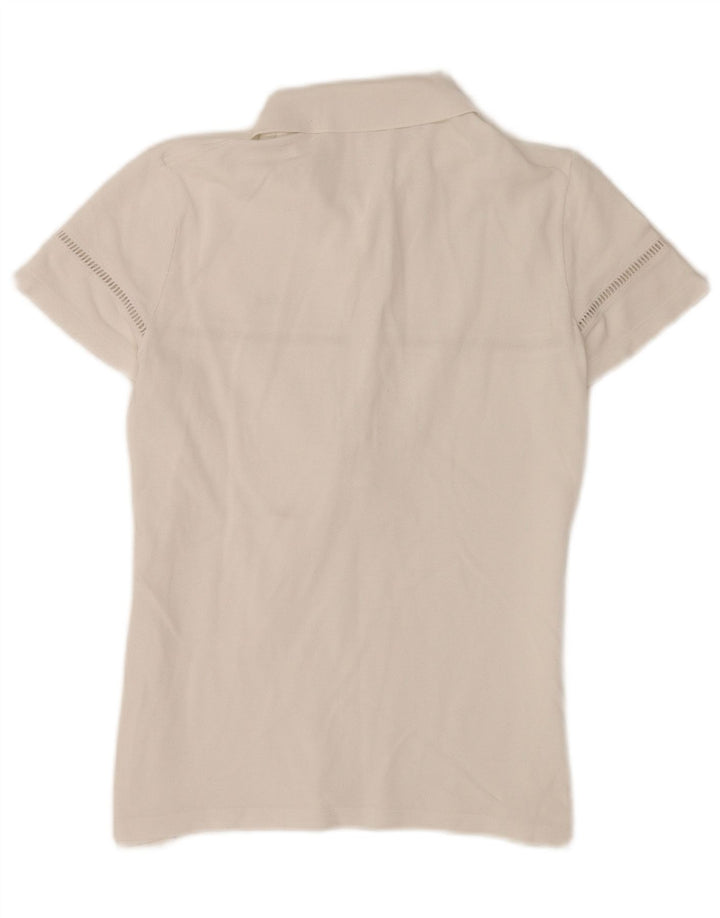 Lacoste γυναικείο μπλουζάκι πόλο κανονικό μέγεθος 40 Μεσαίο λευκό