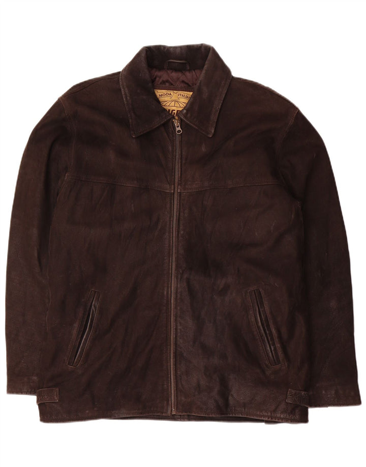 Vintage Ανδρικό Δερμάτινο Μπουφάν UK 36 Small Brown