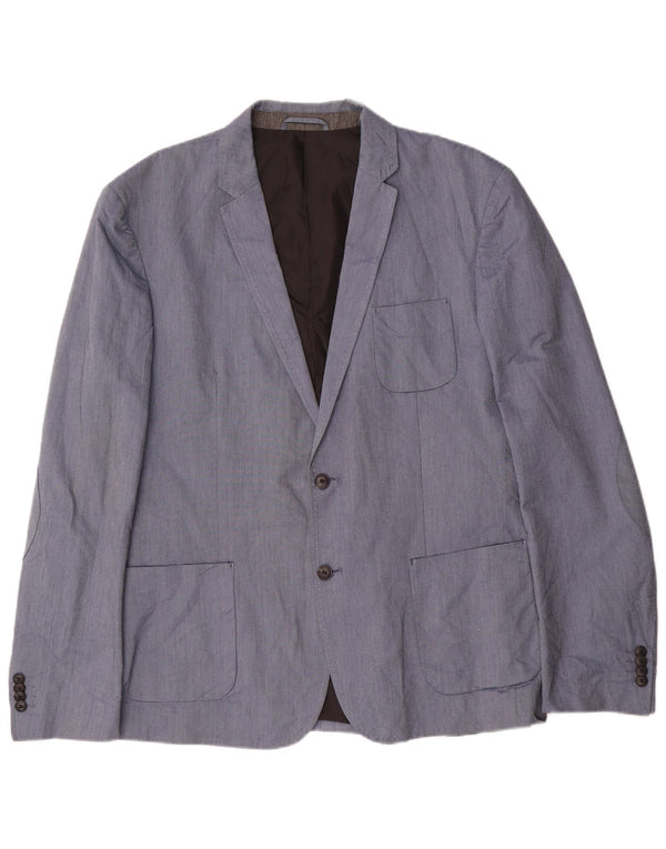 Jack & Jones Ανδρικό Μπουφάν Blazer 2 Κουμπιών IT 56 3XL Μπλε Βαμβακερό
