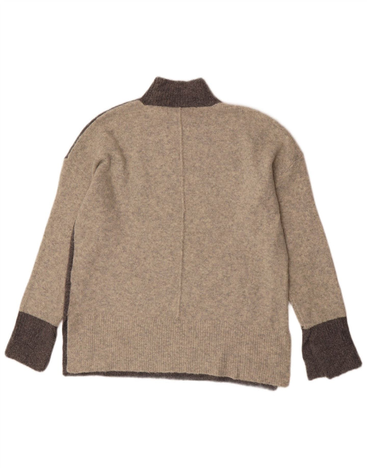 Marks & Spencer Γυναικείο πουλόβερ με λαιμό χελώνα UK 14 Medium Grey