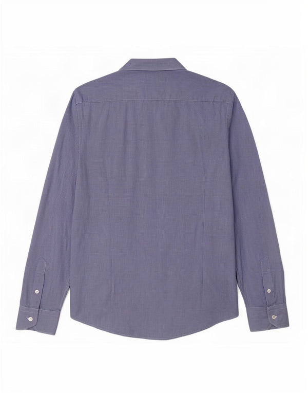 Ανδρικό πουκάμισο Massimo Dutti, μέγεθος 40 Medium Blue Houndstooth