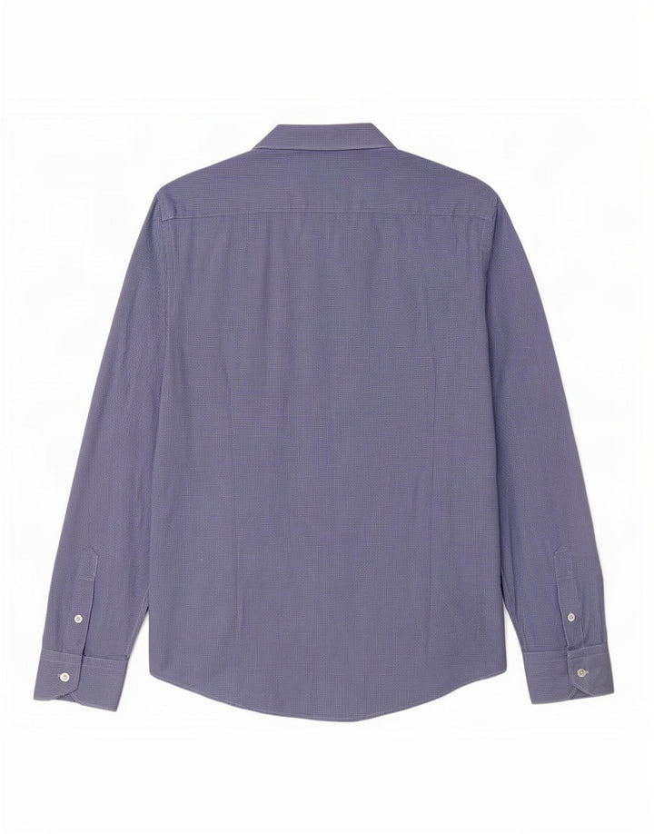 Ανδρικό πουκάμισο Massimo Dutti, μέγεθος 40 Medium Blue Houndstooth