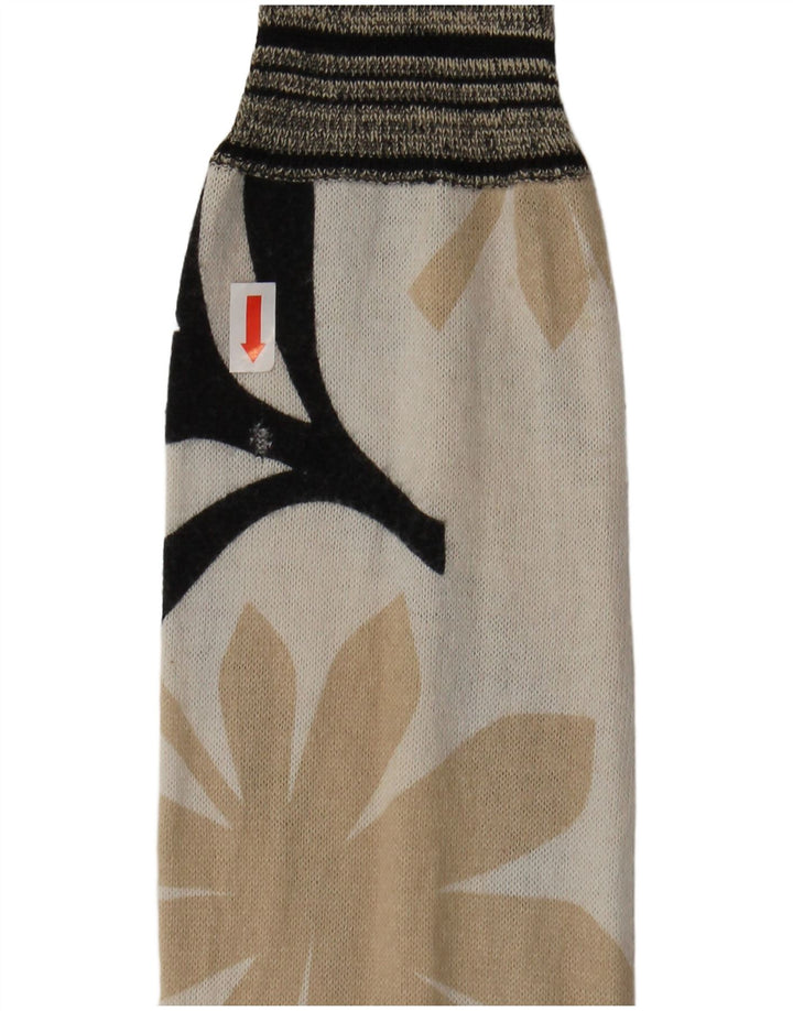 Γυναικείο πουλόβερ ICEBERG Cardigan UK 6 XS Off White Floral βαμβακερό