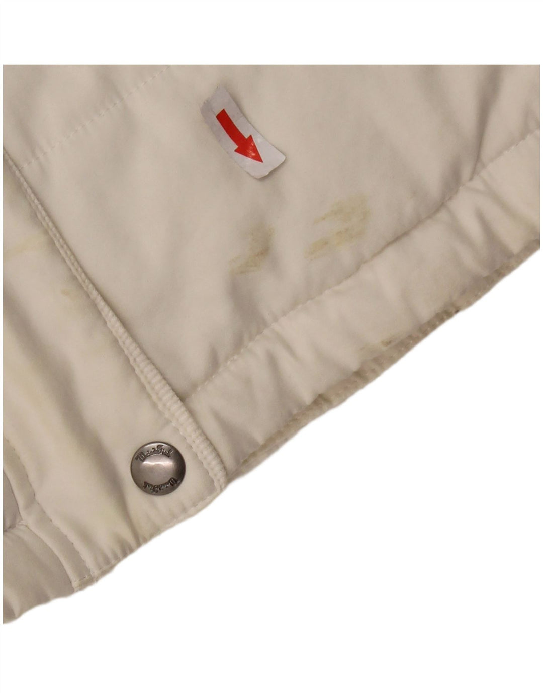 WEIRD FISH Γυναικεία padded Gilet UK 14 Large White Polyester