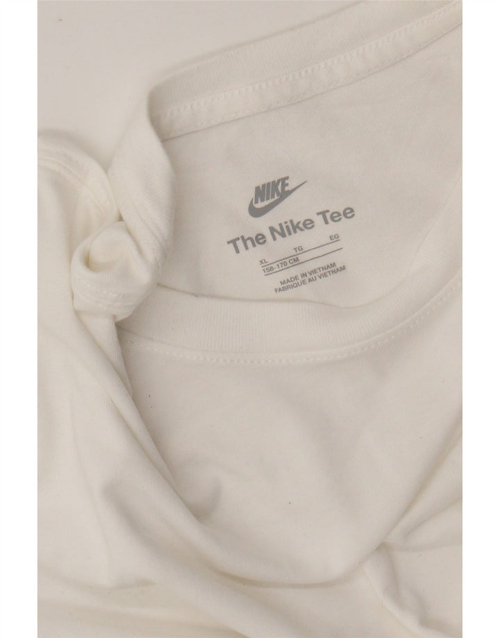 Μπλουζάκι NIKE Boys Top 13-14 ετών XL Λευκό