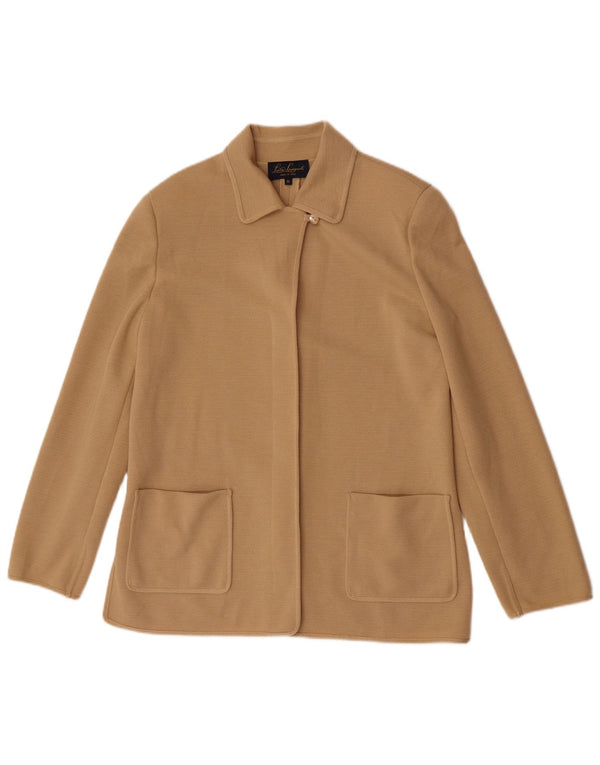 Γυναικείο πουλόβερ με ζακέτα Luisa Spagnoli UK 14 μεσαίο μπεζ μαλλί