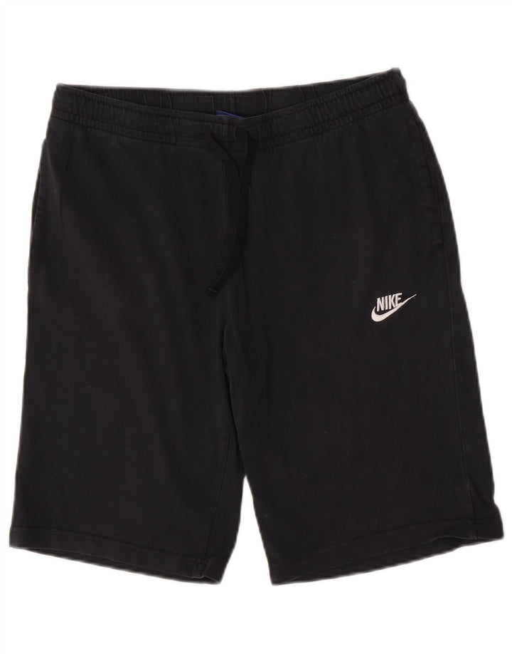 Ανδρικό αθλητικό σορτς Nike, μεσαίο μαύρο βαμβακερό