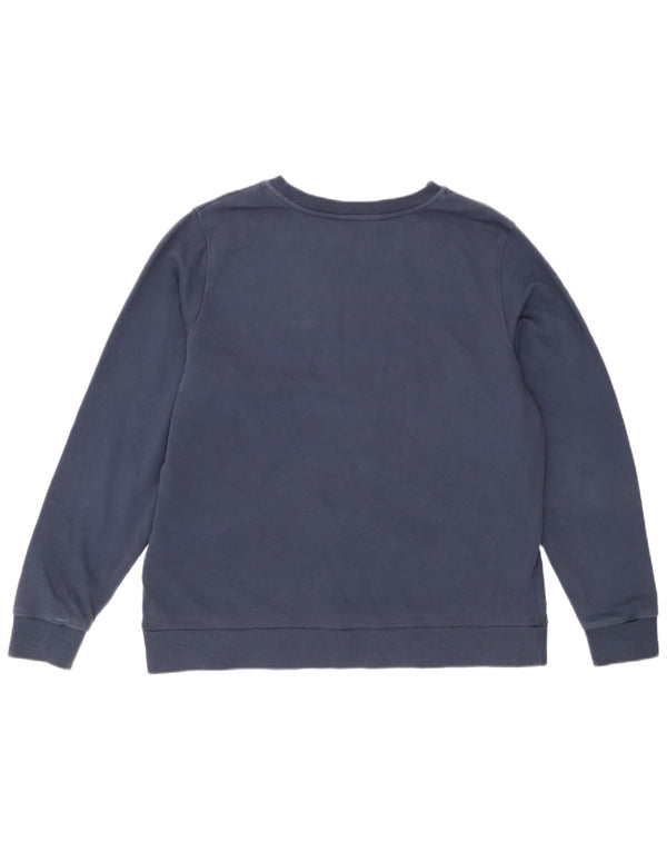 Marks & Spencer Γυναικεία Φούτερ Jumper UK 18 XL Navy Blue Cotton