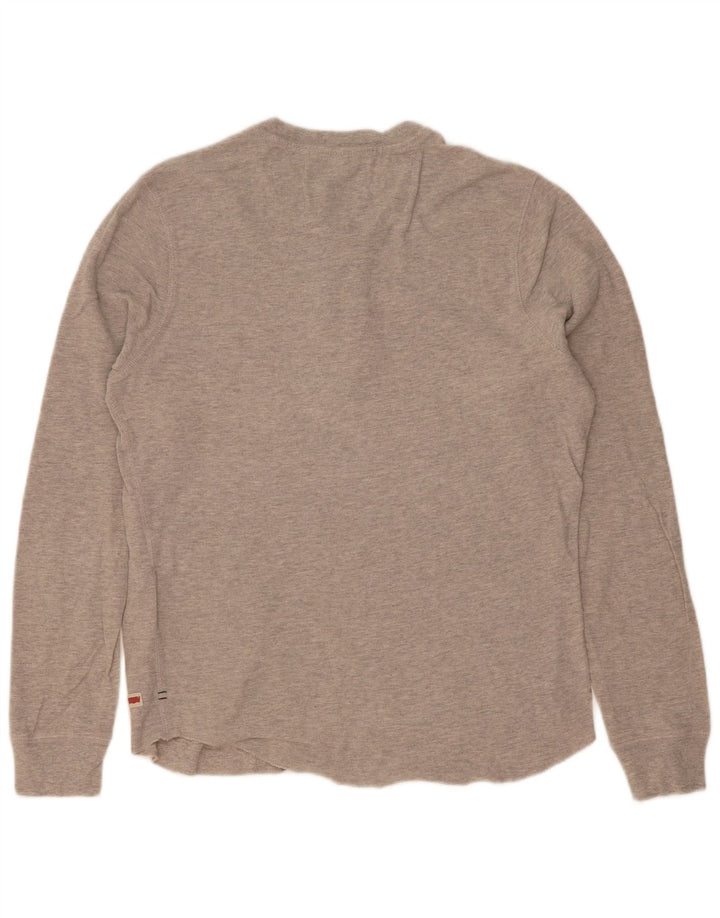Ανδρικό Levi's Slim Fit Top Μακρυμάνικο Μικρό Γκρι Βαμβακερό