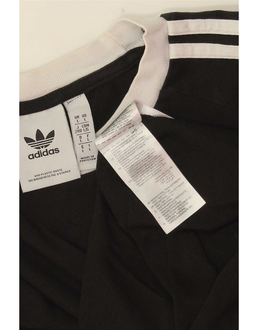 Ανδρικό T-Shirt Adidas Top μεγάλο μαύρο βαμβακερό