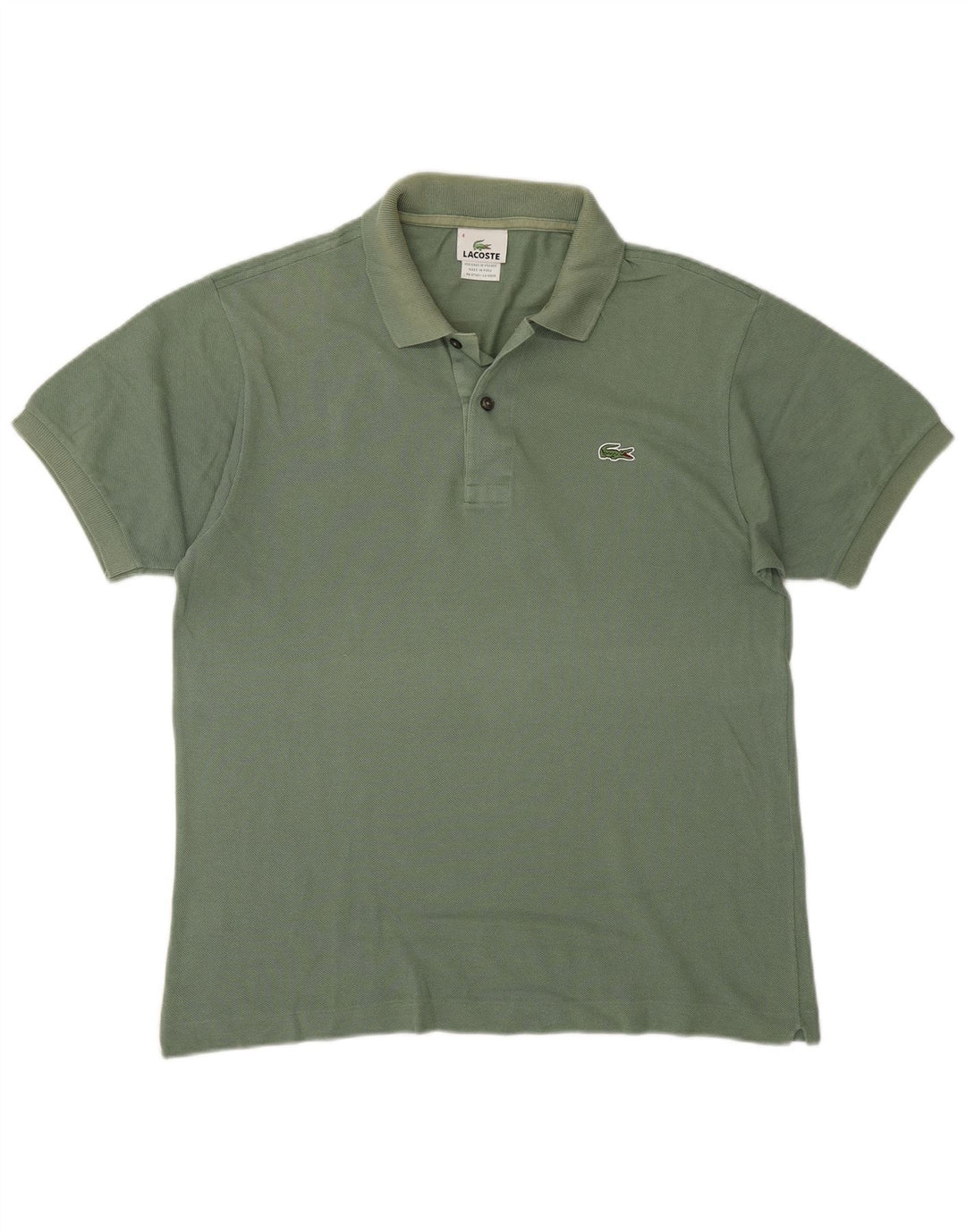 Ανδρικό μπλουζάκι πόλο Lacoste, Μέγεθος 4, Μεσαίο πράσινο βαμβακερό